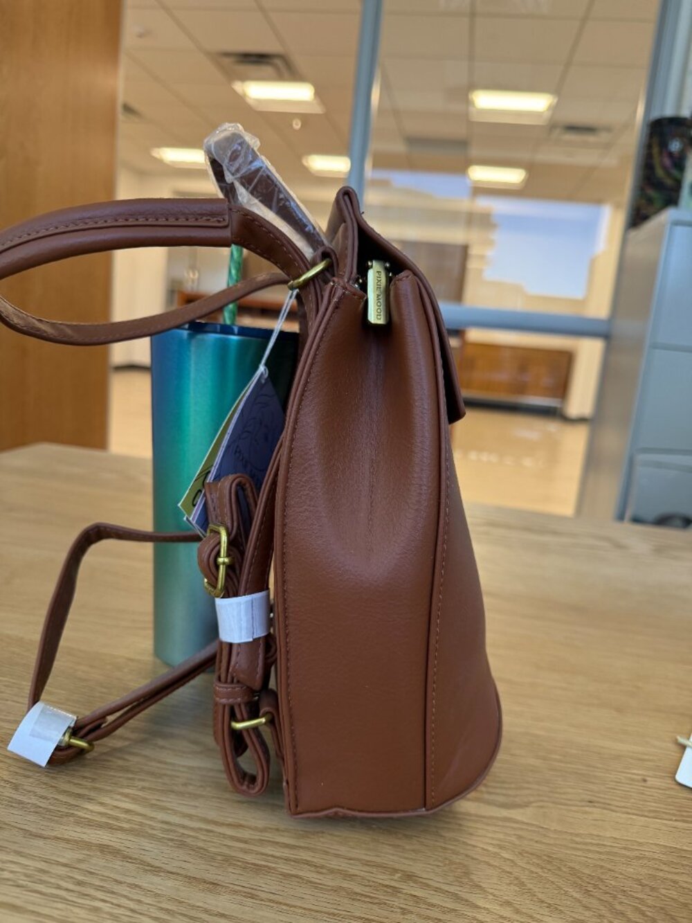 Pixie Mood mini Kim Backpack Chesnut Brand new with tags- vegan leather! - Picture 3 of 9